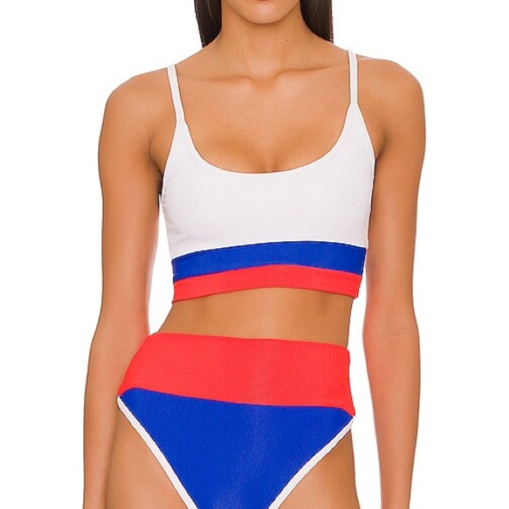 Beach Riot Labor Day Colorblock Bikini Set